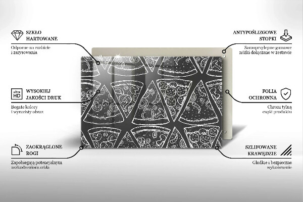 Protection plaque induction Illustration de pizza