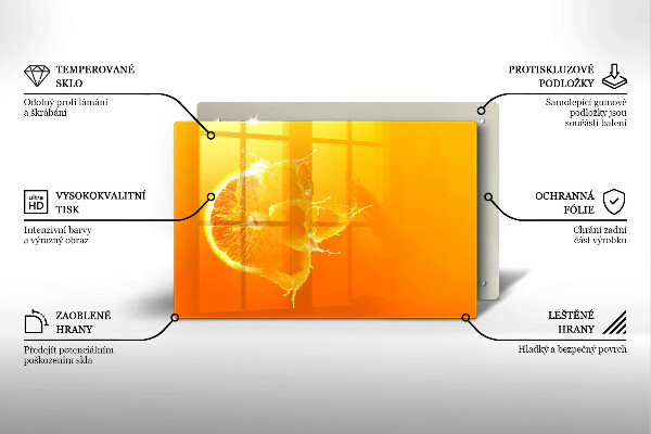 Protection plaque induction Fruit orange juteux