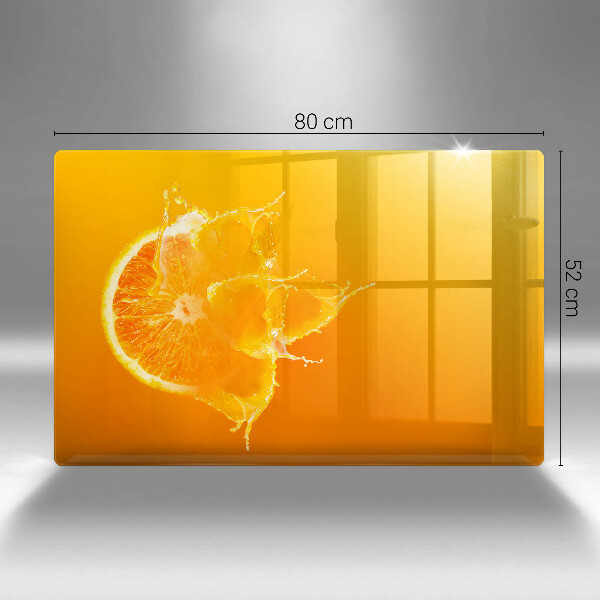 Protection plaque induction Fruit orange juteux