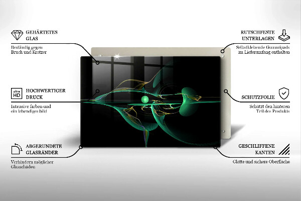 Protection plaque induction Abstraction moderne