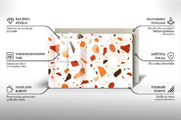 Protège plaque de cuisson Grès décoratif