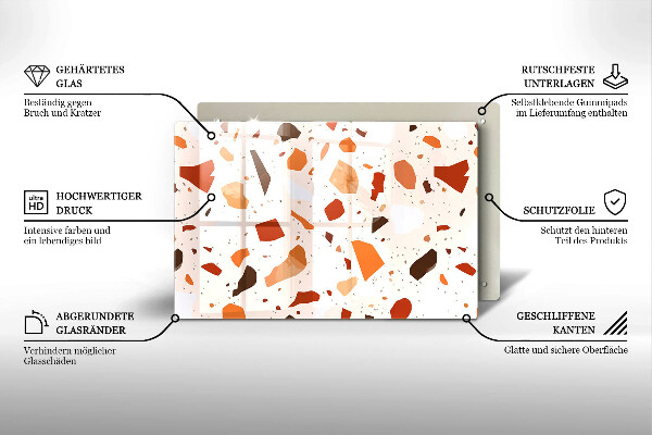 Protège plaque de cuisson Grès décoratif