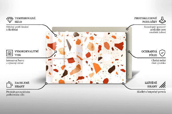 Protège plaque de cuisson Grès décoratif