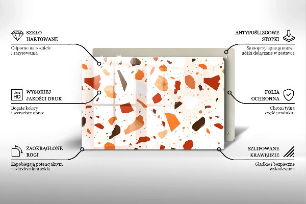 Protège plaque de cuisson Grès décoratif