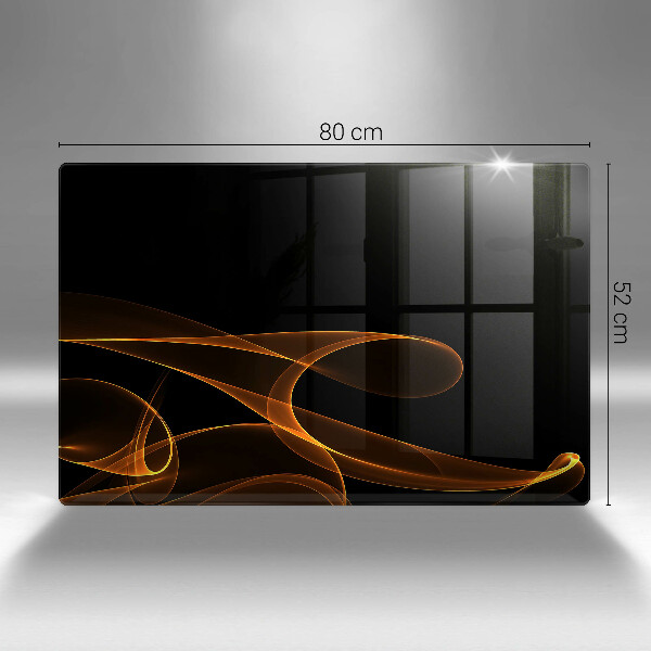 Cache plaque de cuisson Lignes abstraites