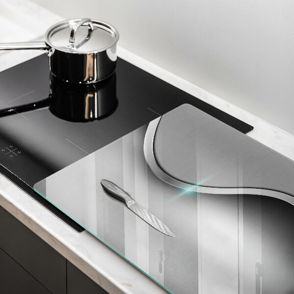 Cache plaque de cuisson Abstraction du métal