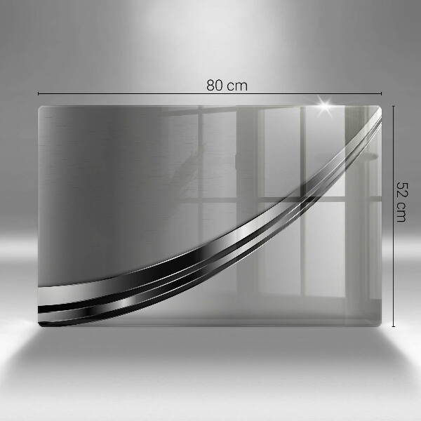 Cache plaque de cuisson Abstraction du métal