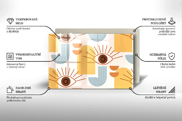 Protection plaque induction Modèle d'yeux bohème