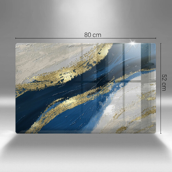 Protège plaque de cuisson Texture avec de l'or