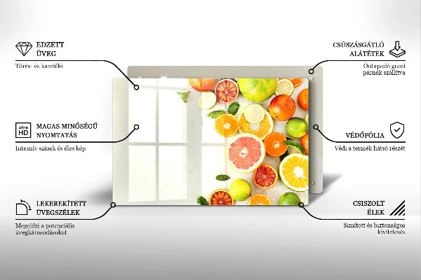 Protège plaque de cuisson Les agrumes