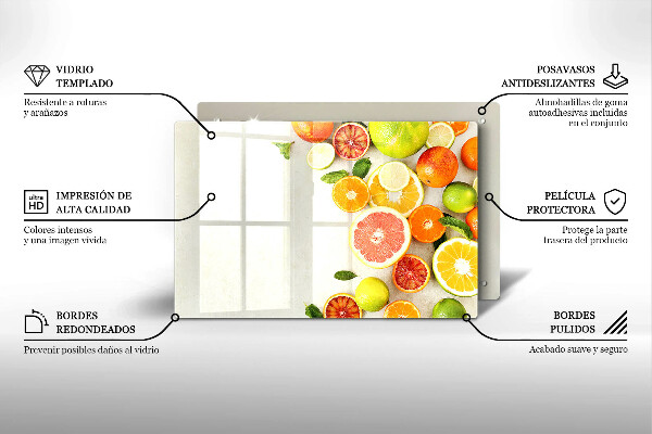 Protège plaque de cuisson Les agrumes