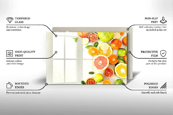 Protège plaque de cuisson Les agrumes
