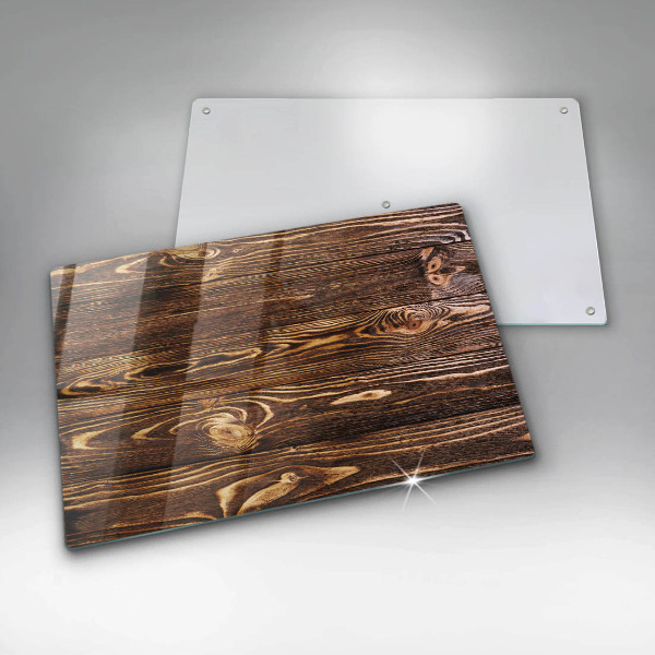 Protège plaque de cuisson Texture du bois