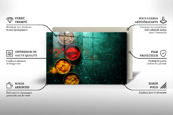 Protège plaque de cuisson Épices orientales