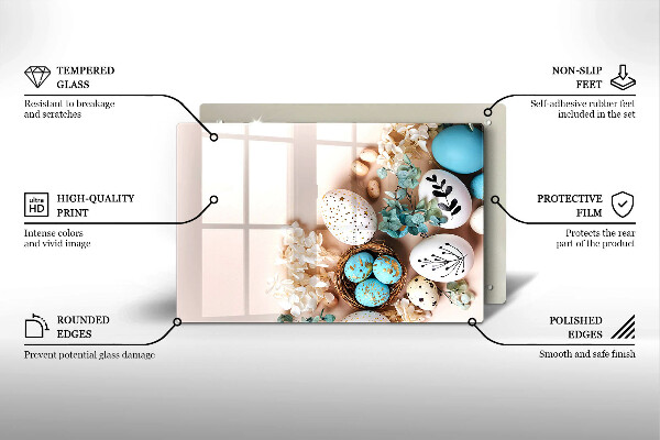 Protège plaque de cuisson Décorations de Pâques