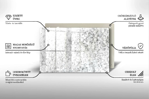 Protège plaque de cuisson Cristaux de sel