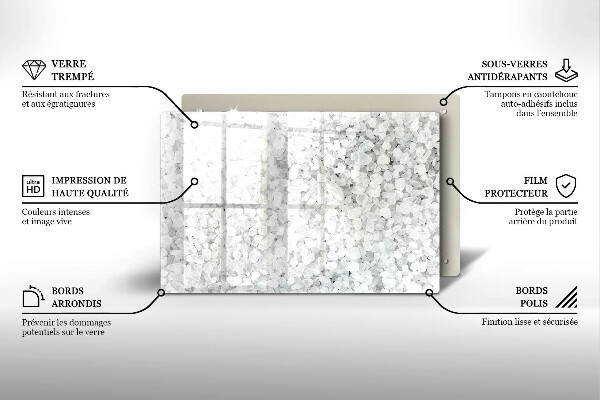 Protège plaque de cuisson Cristaux de sel