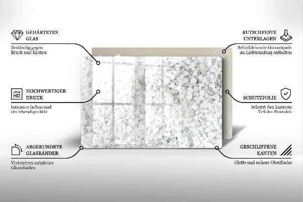 Protège plaque de cuisson Cristaux de sel