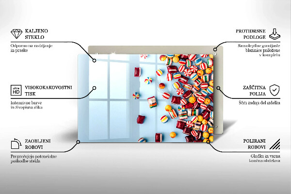 Protège plaque de cuisson Bonbons colorés