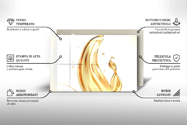 Protège plaque de cuisson huile d'olive