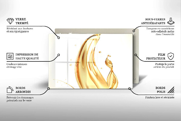 Protège plaque de cuisson huile d'olive