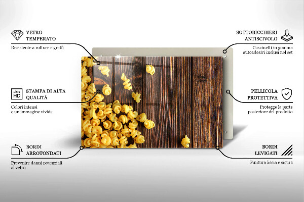 Protège plaque de cuisson Des pâtes sur la table