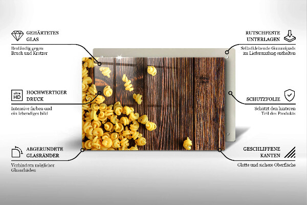 Protège plaque de cuisson Des pâtes sur la table