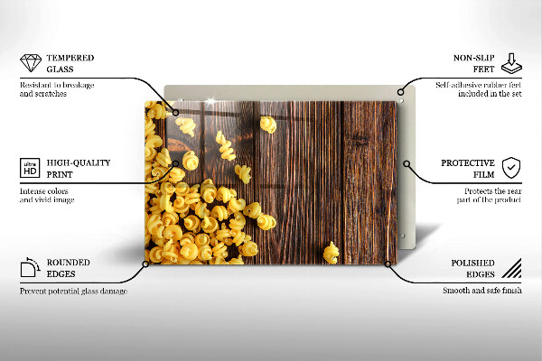 Protège plaque de cuisson Des pâtes sur la table