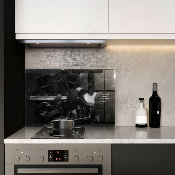 Protège plaque de cuisson Pâtes tagliatelles noires