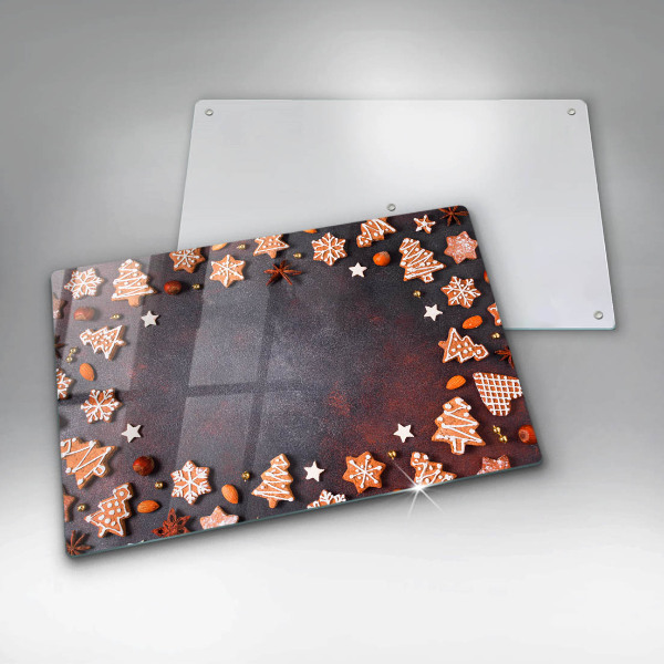 Protège plaque de cuisson Noël en pain d'épice
