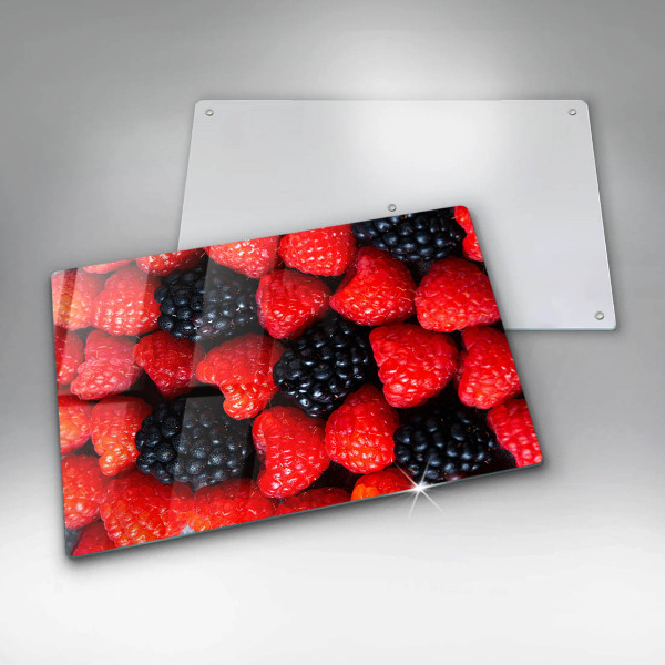 Protège plaque de cuisson Framboises et mûres