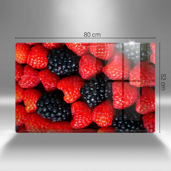 Protège plaque de cuisson Framboises et mûres
