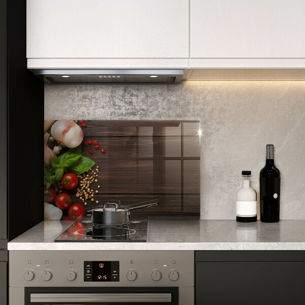 Protège plaque de cuisson Des légumes sur la table