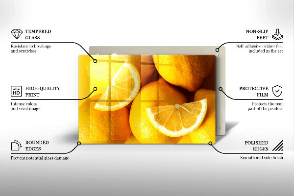 Protège plaque de cuisson Citrons juteux