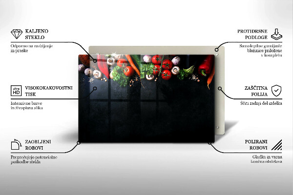 Protège plaque de cuisson Légumes colorés