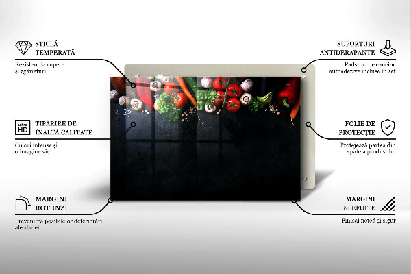 Protège plaque de cuisson Légumes colorés