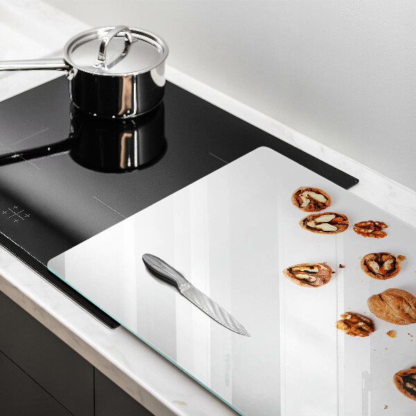 Protège plaque de cuisson Noix sur fond blanc