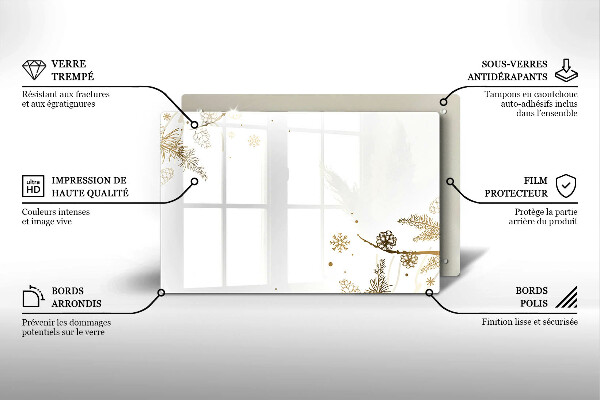 Protège plaque de cuisson Décorations d'hiver