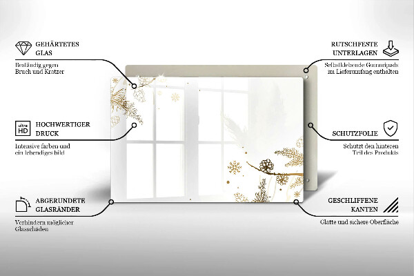 Protège plaque de cuisson Décorations d'hiver