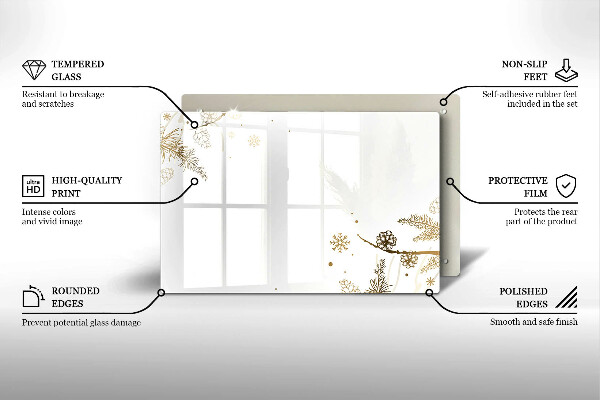 Protège plaque de cuisson Décorations d'hiver