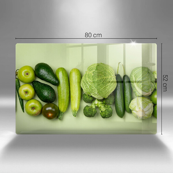 Protège plaque de cuisson Fruits et légumes verts