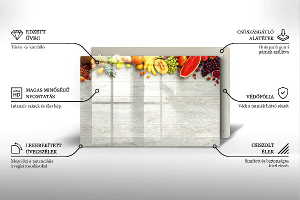 Cache plaque de cuisson Fruits sur les couvertures