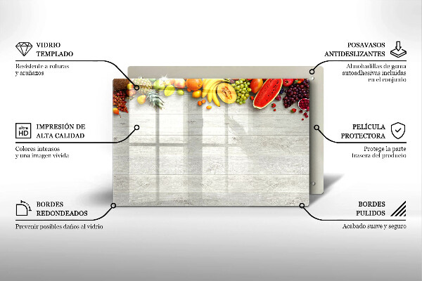 Cache plaque de cuisson Fruits sur les couvertures