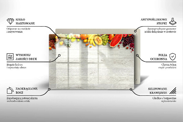 Cache plaque de cuisson Fruits sur les couvertures