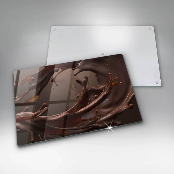 Cache plaque de cuisson Chocolat liquide
