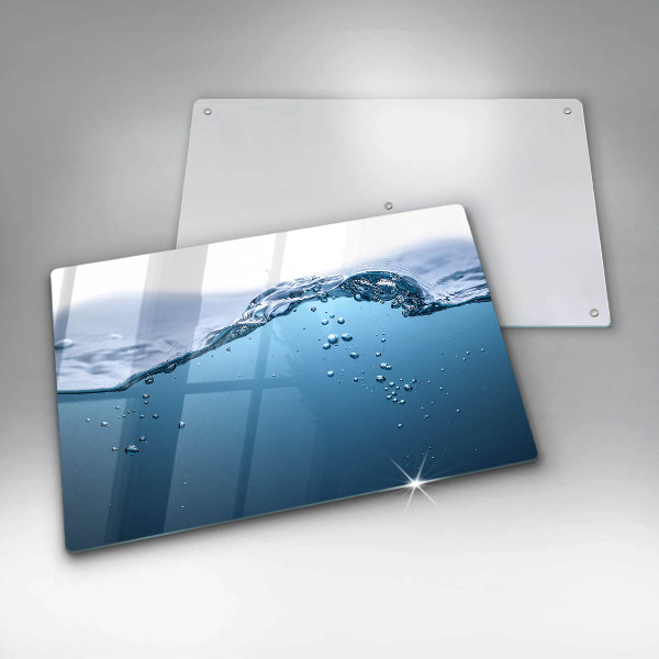 Cache plaque de cuisson L'eau bleue