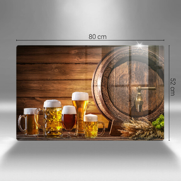 Cache plaque de cuisson Baril de bière