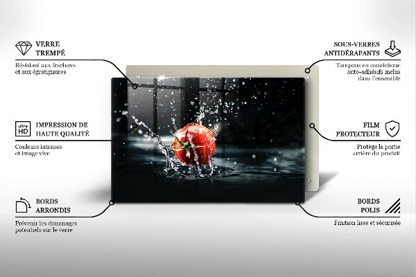 Cache plaque de cuisson Tomate dans l'eau