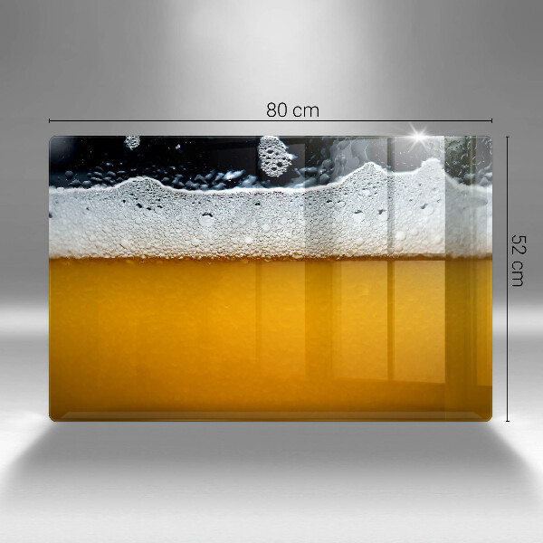 Cache plaque de cuisson Boire de la mousse de bière