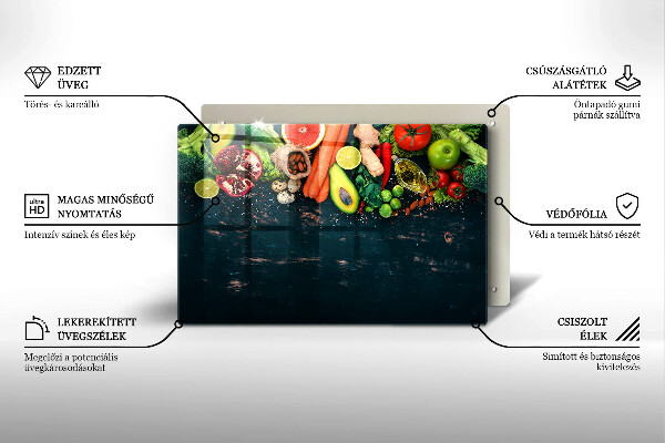 Cache plaque de cuisson Fruits et légumes